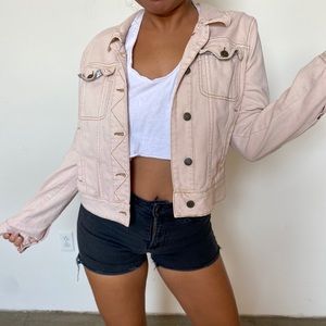 Free People denim jacket(tag says L runs M)